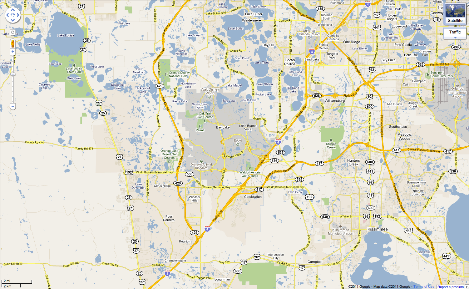 Existing map
