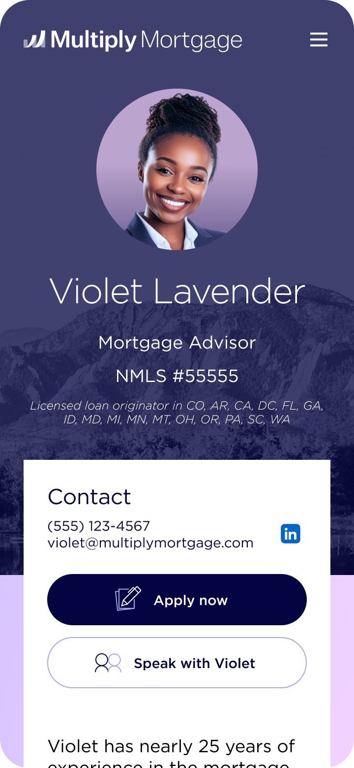 Advisor website